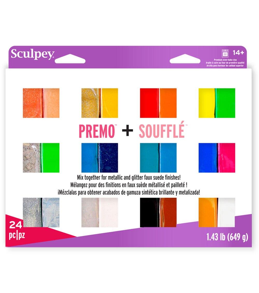 1.4oz Multicolor Souffle & Premo Clay 24pc  |  Hobbies Crafts & Hobbies Hobbies