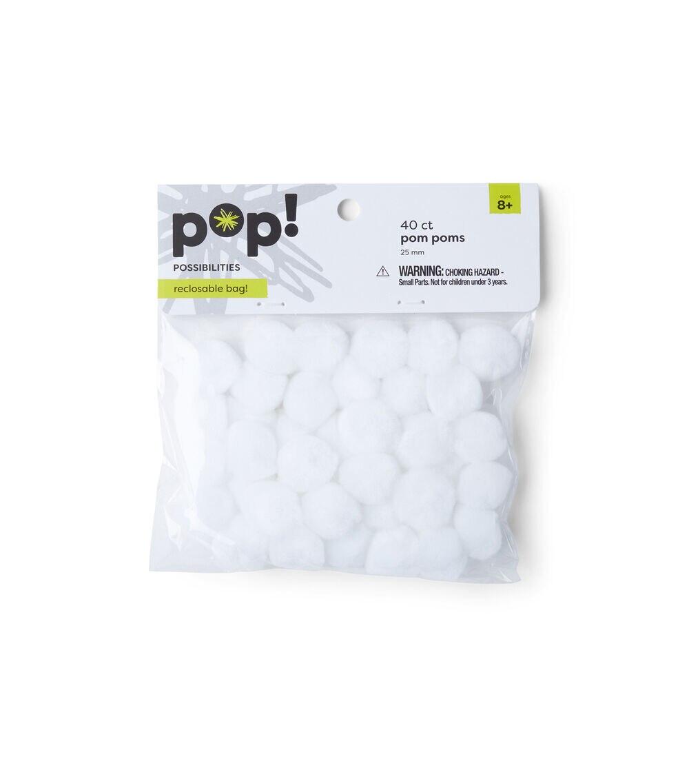 1″ Pom Poms 40ct  |  Basic Craft Supplies Basic Craft Supplies Basic Craft Supplies