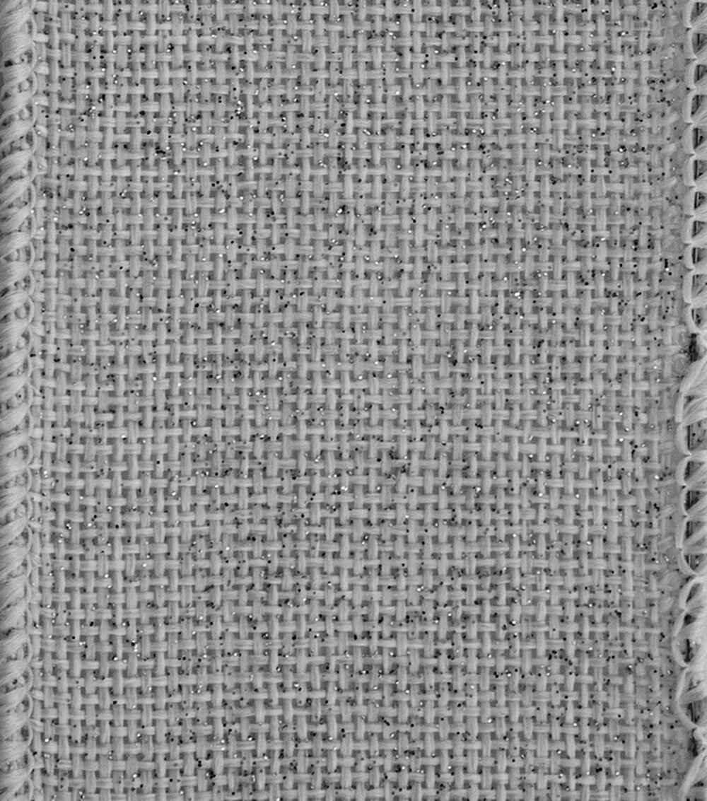 2.25″x9′ Sparkle Saddle Natural Burlap Wired Edge Ribbon  |  Ribbons & Deco Mesh Crafts & Hobbies Grey/Lemon/Light Pink/Natural