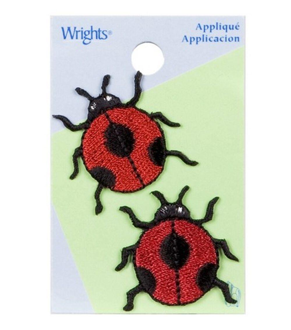 2pk Ladybug Iron On Patches  |  T-Shirts & Fabric Crafting Crafts & Hobbies T-Shirts & Fabric Crafting