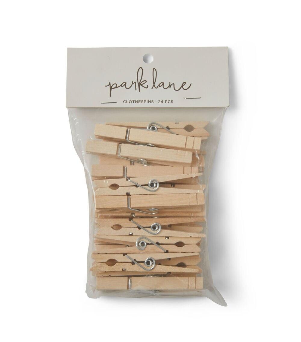 3″ Ivory Wood Clothespins 24pk  |  Basic Craft Supplies Basic Craft Supplies Basic Craft Supplies