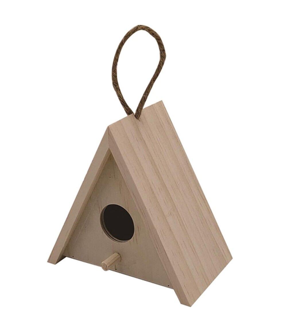 4″ Unfinished Wood Teepee Birdhouse  |  Unfinished Craft Wood Crafts & Hobbies Unfinished Craft Wood