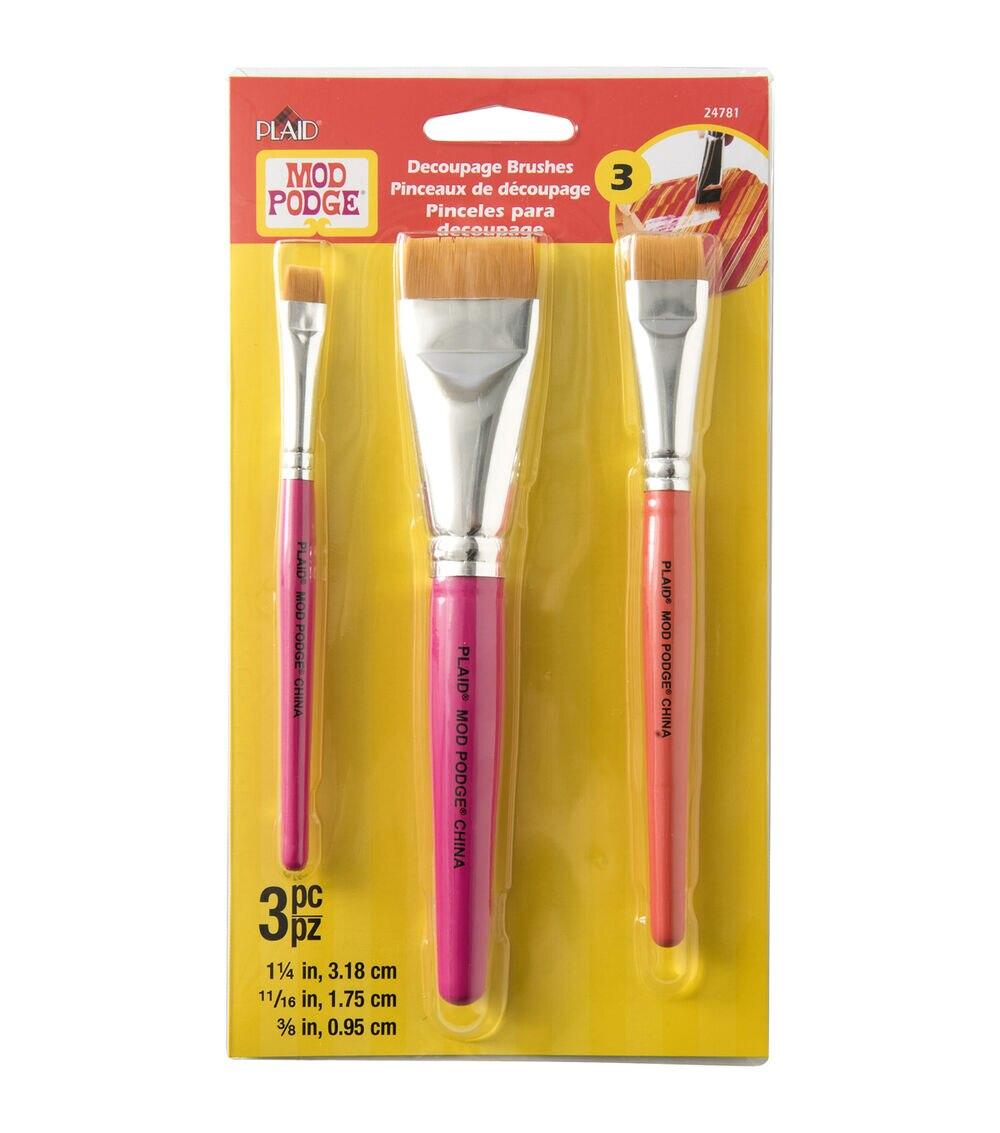 Decoupage Brush Set 3pc  |  Basic Craft Supplies Basic Craft Supplies Basic Craft Supplies