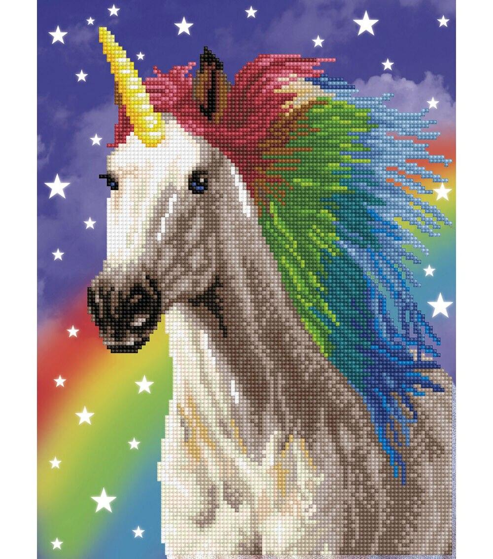 Diamond Dotz 12″ x 16″ Rainbow Unicorn Facet Art Kit  |  Hobbies Crafts & Hobbies Hobbies