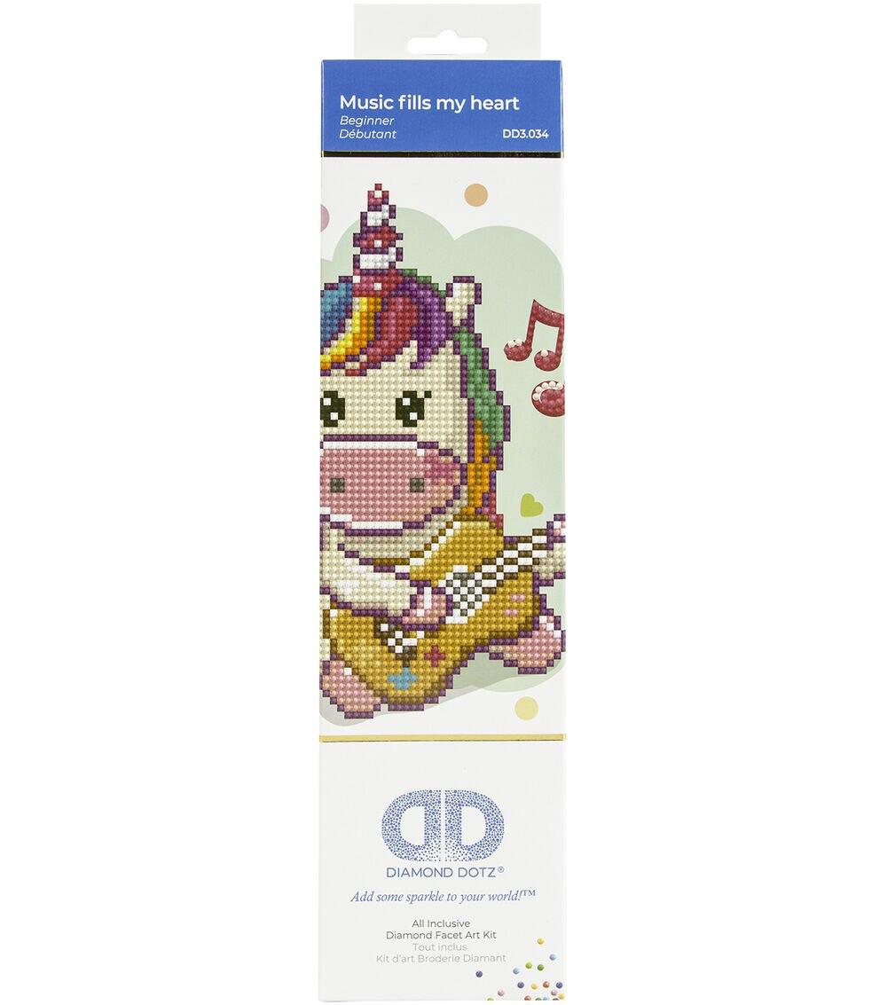 Diamond Dotz 9″ x 9″ Music Fills My Heart Embroidery Facet Art Kit  |  Hobbies Crafts & Hobbies Hobbies