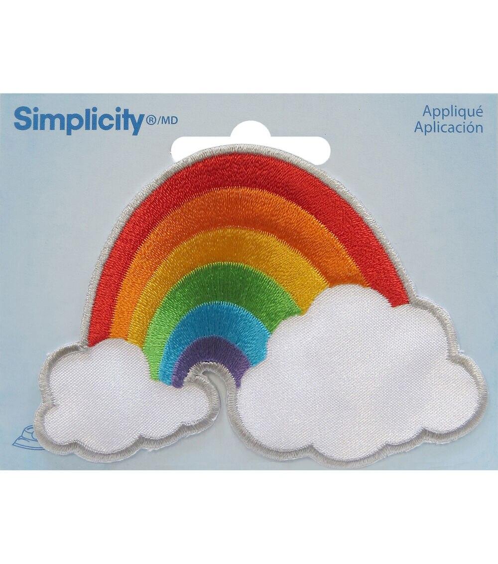 Simplicity Embroidered Rainbow Iron On Patch  |  T-Shirts & Fabric Crafting Crafts & Hobbies T-Shirts & Fabric Crafting