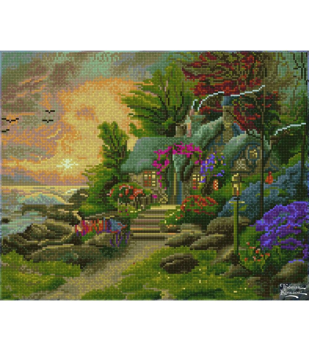 Diamond Dotz 23.5″ x 19.5″ Seaside Hideaway Square Painting Kit  |  Hobbies Crafts & Hobbies Hobbies