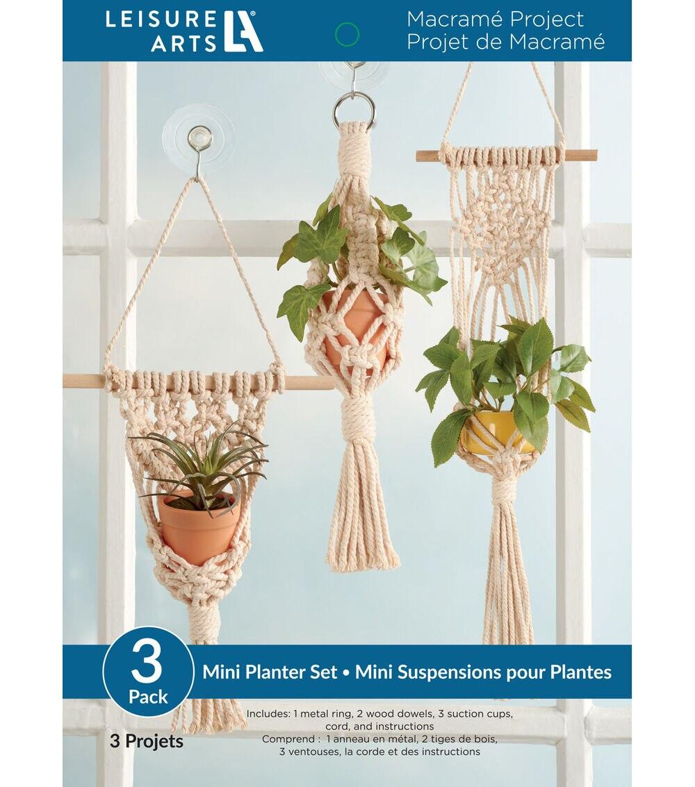 3ct Macrame Planter Hangers Kit  |  Hobbies Crafts & Hobbies Hobbies