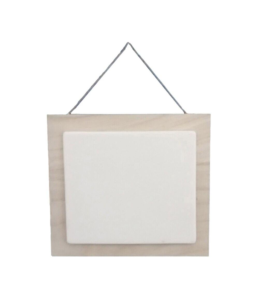 Small Wood & Ceramic Square Wall Decor  |  Glass & Craft Blanks Crafts & Hobbies Glass & Craft Blanks