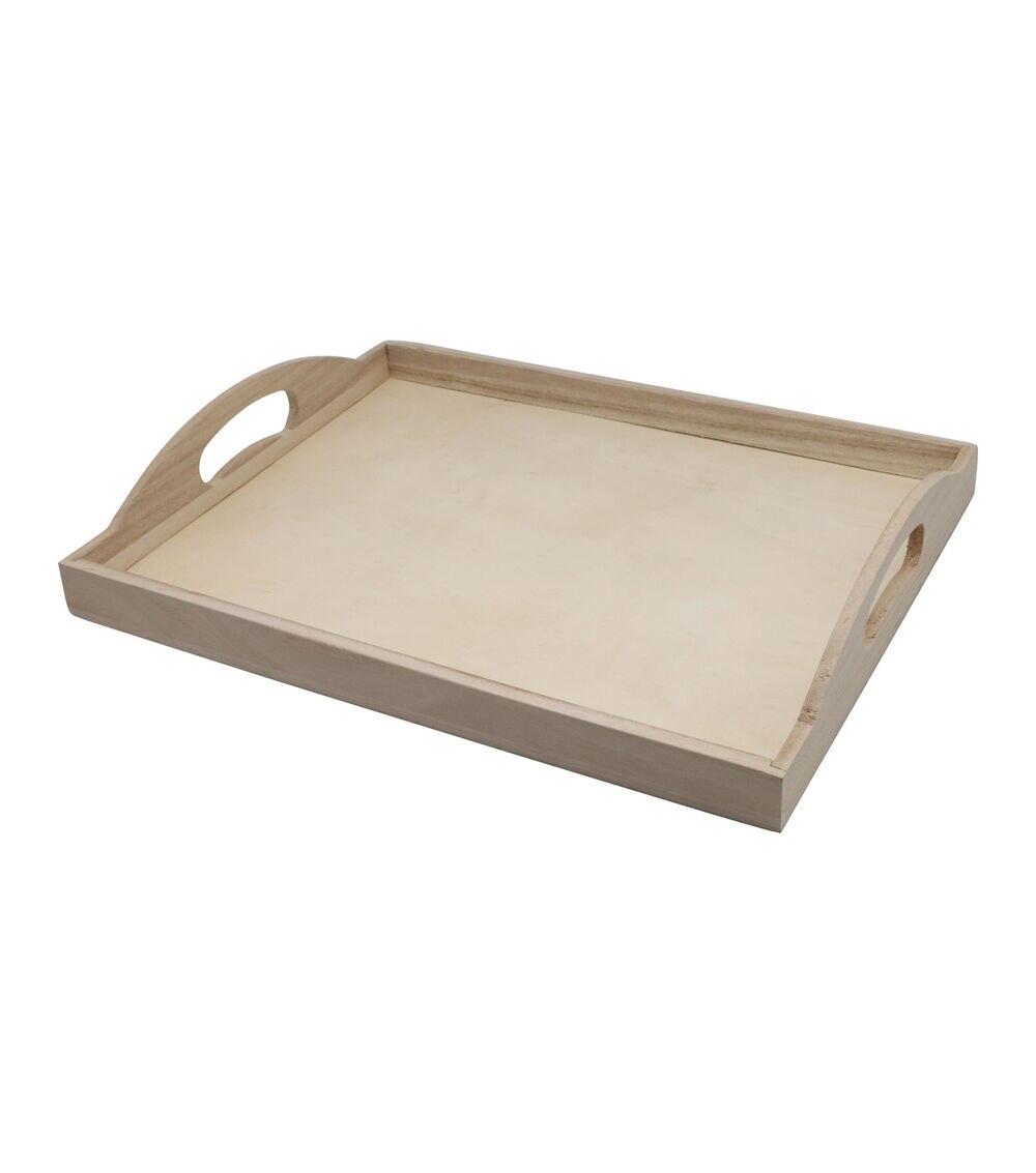 14″ x 11″ Wood Tray With Handles  |  Unfinished Craft Wood Crafts & Hobbies Unfinished Craft Wood