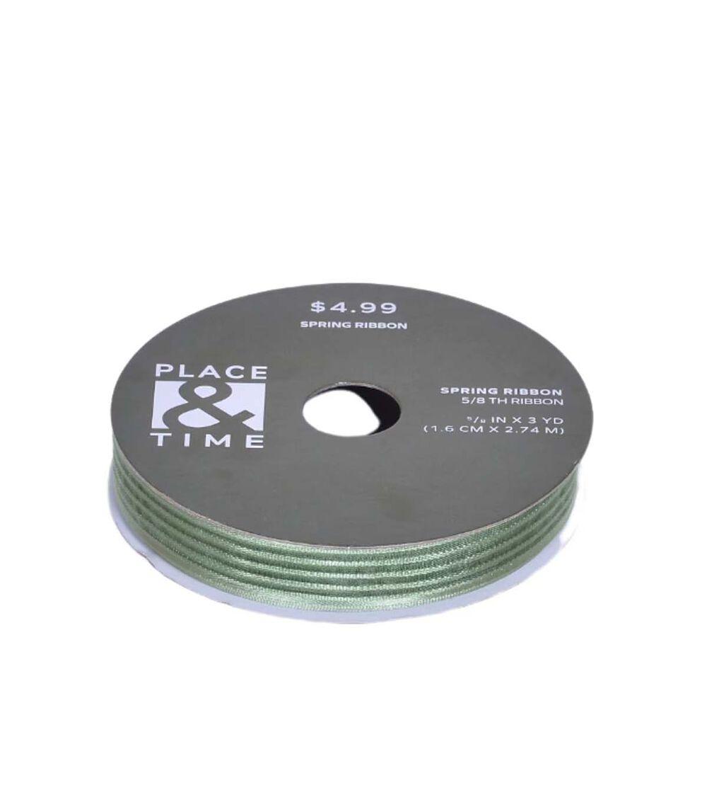 5/8″ x 9′ Spring Green Stripe Sheer Ribbon  |  Ribbons & Deco Mesh Crafts & Hobbies Ribbons & Deco Mesh